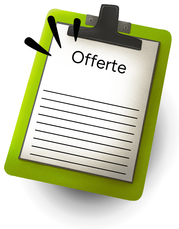 Icoon overleg en offerte
